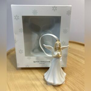 Royal Doulton Angel BLESSED Figurine Christmas Ornament Bone China 3" Figure NEW